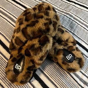 BP Sophie Criss Cross Plush Bedroom Slipper